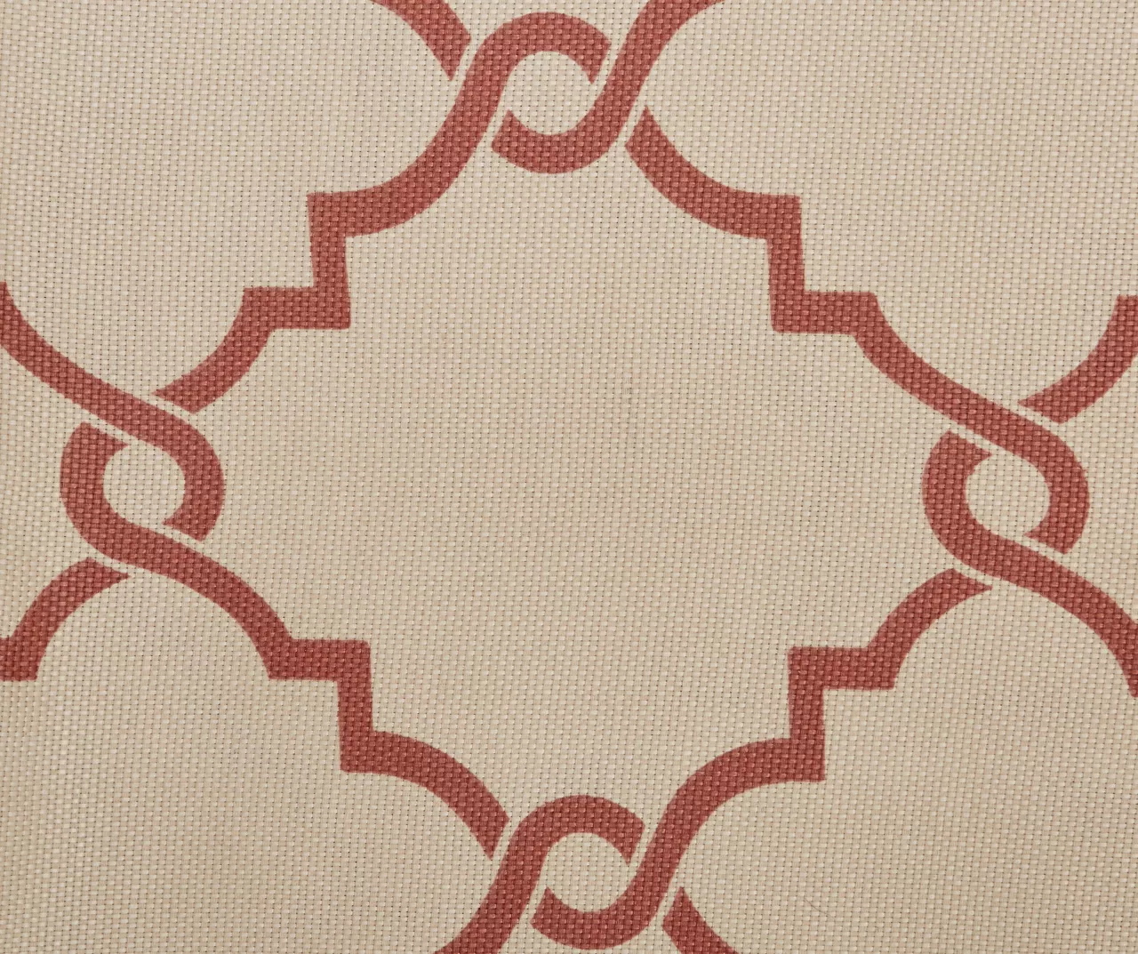 Sereno Fretwork Beige & Spice Light-Filtering Grommet Patio Curtain Panel, (84") 6 Sereno Fretwork Beige & Spice Light-Filtering Grommet Patio Curtain Panel, (84") - Image 6