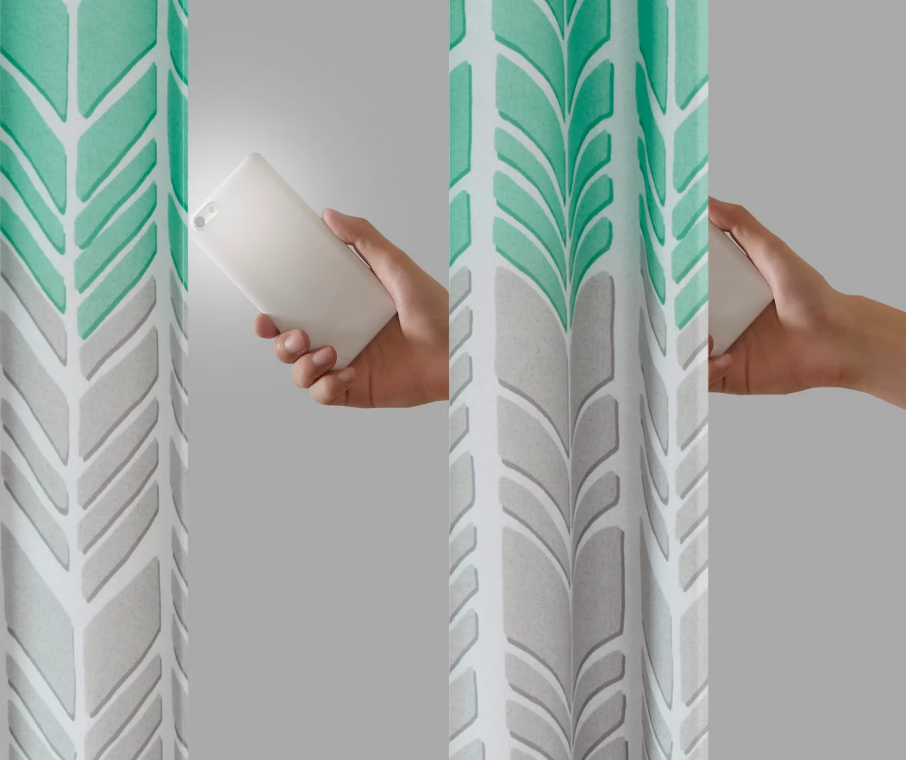 Amanda Aqua Blackout Grommet Curtain Panel, (84") 7 Amanda Aqua Blackout Grommet Curtain Panel, (84") - Image 7