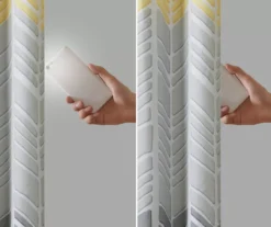 Amanda Yellow Blackout Grommet Curtain Panel, (84") 11 Amanda Yellow Blackout Grommet Curtain Panel, (84") -Cuisinart Store 810518040 5