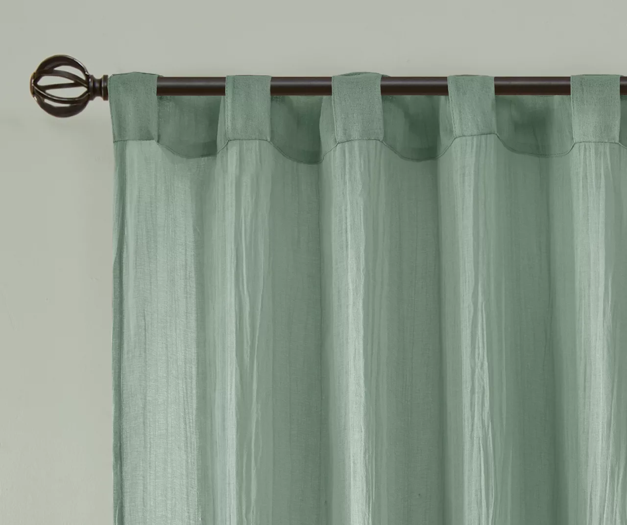 Avery Crushed Sheer Rod Pocket Curtain Panel Pair 10 Avery Crushed Sheer Rod Pocket Curtain Panel Pair - Image 10