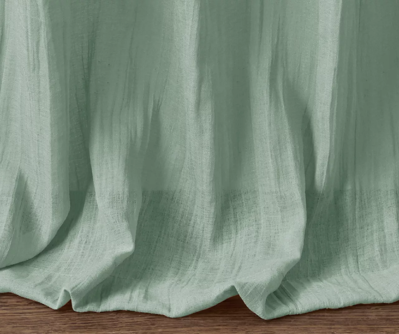 Avery Crushed Sheer Rod Pocket Curtain Panel Pair 11 Avery Crushed Sheer Rod Pocket Curtain Panel Pair - Image 11