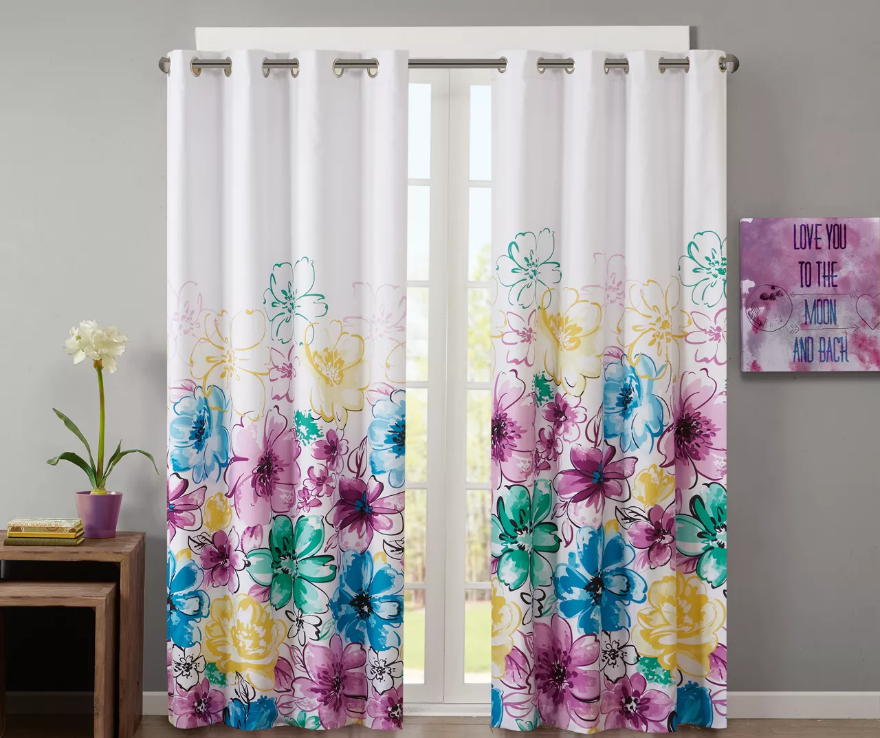 Sky Blackout Grommet Curtain Panel, (84") 1 Sky Blackout Grommet Curtain Panel, (84")