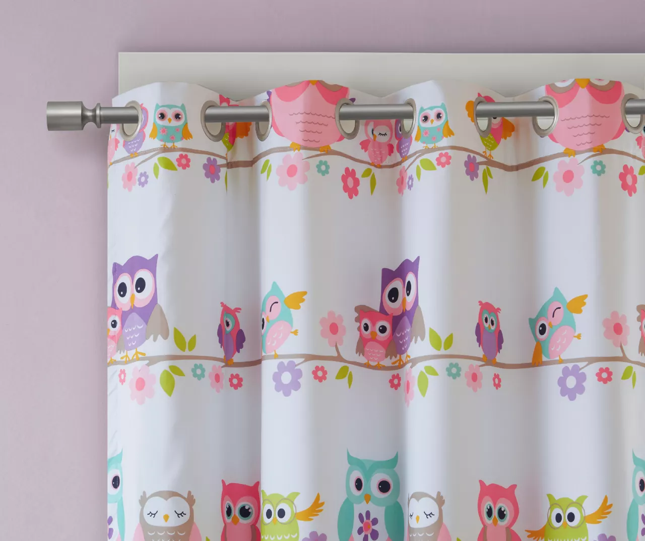 Striking Owl Blackout Grommet Curtain Panel 4 Striking Owl Blackout Grommet Curtain Panel - Image 4
