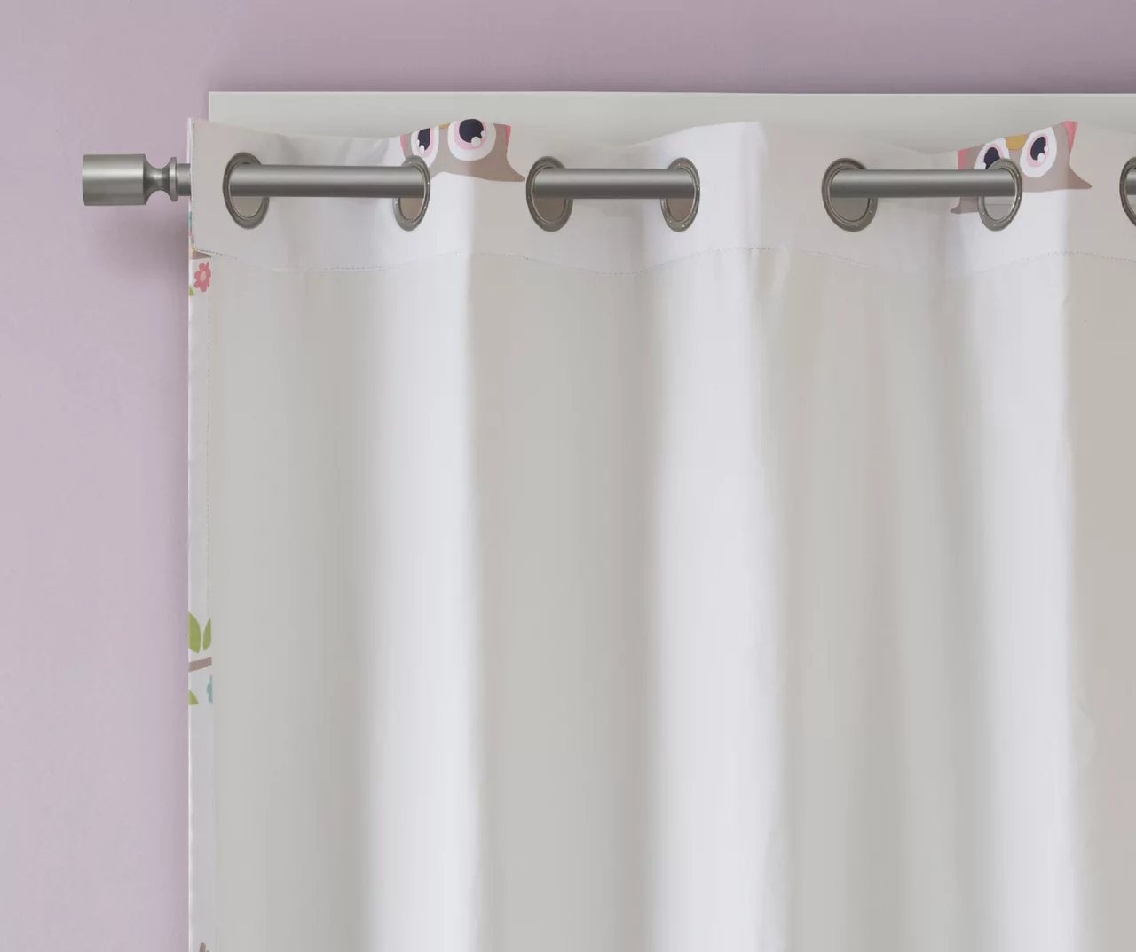 Striking Owl Blackout Grommet Curtain Panel 5 Striking Owl Blackout Grommet Curtain Panel - Image 5