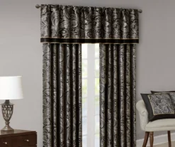 Valerie Black Light-Filtering Rod Pocket Curtain Panel Pair, (84") 21 Valerie Black Light-Filtering Rod Pocket Curtain Panel Pair, (84") -Cuisinart Store 810518076 810518077 10 1