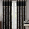Valerie Black Light-Filtering Rod Pocket Curtain Panel Pair, (84")
