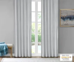 Bryce Velvet Light Gray Room-Darkening Rod Pocket Curtain Panel Pair, (84") 11 Bryce Velvet Light Gray Room-Darkening Rod Pocket Curtain Panel Pair, (84") -Cuisinart Store 810518084 810518163 810518164 2 2