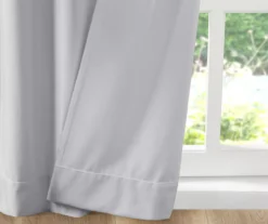 Bryce Velvet Light Gray Room-Darkening Rod Pocket Curtain Panel Pair, (84") 15 Bryce Velvet Light Gray Room-Darkening Rod Pocket Curtain Panel Pair, (84") -Cuisinart Store 810518084 810518163 810518164 6 2