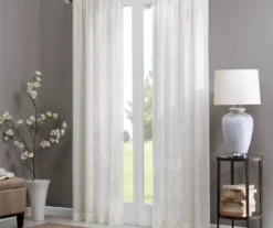 Clarissa Diamond Sheer Rod Pocket Curtain Panel 29 Clarissa Diamond Sheer Rod Pocket Curtain Panel -Cuisinart Store 810518103 810518104 1 2