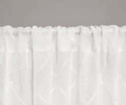 Clarissa Diamond White Sheer Rod Pocket Curtain Panel, (84") 7 Clarissa Diamond White Sheer Rod Pocket Curtain Panel, (84") -Cuisinart Store 810518103 810518104 3