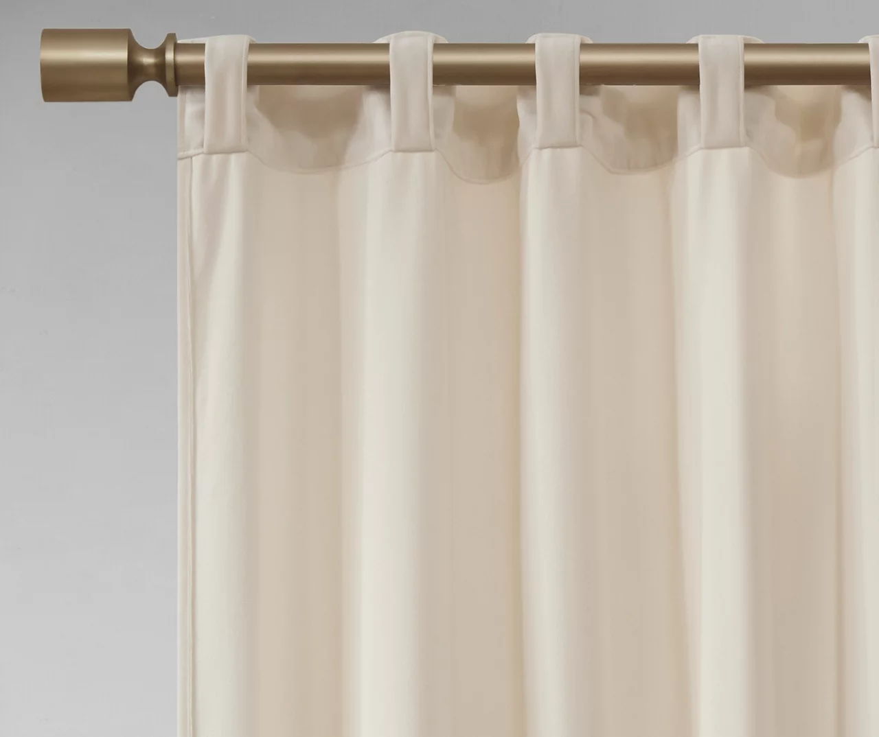 Bryce Velvet Ivory Room-Darkening Rod Pocket Curtain Panel Pair, (95") 6 Bryce Velvet Ivory Room-Darkening Rod Pocket Curtain Panel Pair, (95") - Image 6