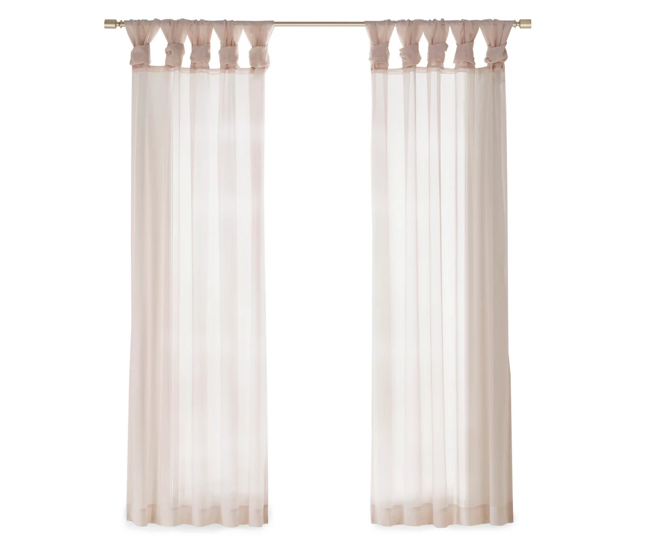 Persis Voile Sheer Twisted Tab Curtain Panel Pair 7 Persis Voile Sheer Twisted Tab Curtain Panel Pair - Image 7