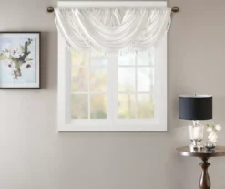 Gail Rod Pocket Waterfall Valance, (46") 24 Gail Rod Pocket Waterfall Valance, (46") -Cuisinart Store 810518172