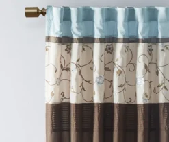 Monroe Embroidered Light-Filtering Rod Pocket Curtain Panel, (84") 27 Monroe Embroidered Light-Filtering Rod Pocket Curtain Panel, (84") -Cuisinart Store 810518173 2