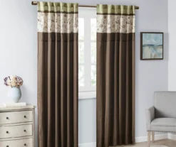 Monroe Embroidered Light-Filtering Rod Pocket Curtain Panel, (84") 35 Monroe Embroidered Light-Filtering Rod Pocket Curtain Panel, (84") -Cuisinart Store 810518174 1