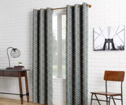 Sun Zero Ashwood Chevron Blackout Grommet Curtain Panel 35 Sun Zero Ashwood Chevron Blackout Grommet Curtain Panel -Cuisinart Store 810518412 3