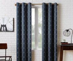 Sun Zero Ashwood Chevron Blackout Grommet Curtain Panel 23 Sun Zero Ashwood Chevron Blackout Grommet Curtain Panel -Cuisinart Store 810518414