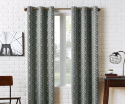 Sun Zero Ashwood Chevron Blackout Grommet Curtain Panel 22 Sun Zero Ashwood Chevron Blackout Grommet Curtain Panel -Cuisinart Store 810518415