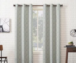 Sun Zero Ashwood Chevron Blackout Grommet Curtain Panel 26 Sun Zero Ashwood Chevron Blackout Grommet Curtain Panel -Cuisinart Store 810518418