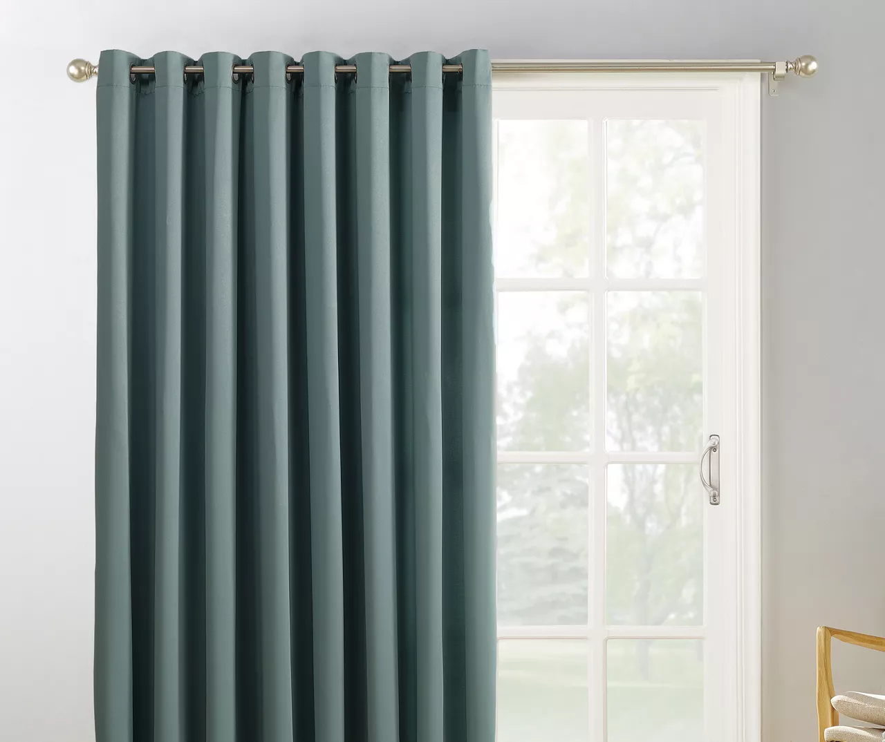 Loretta Mineral Blackout Grommet Curtain Panel, (84") 1 Loretta Mineral Blackout Grommet Curtain Panel, (84")