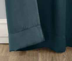 Loretta Teal Blackout Grommet Curtain Panel, (84") 11 Loretta Teal Blackout Grommet Curtain Panel, (84") -Cuisinart Store 810518431 3