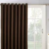Loretta Chocolate Blackout Grommet Curtain Panel, (84")