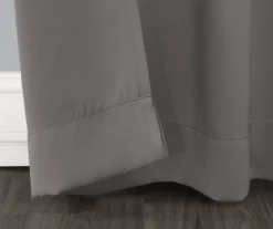 Loretta Gray Blackout Grommet Curtain Panel, (84") -Cuisinart Store 810518440 2