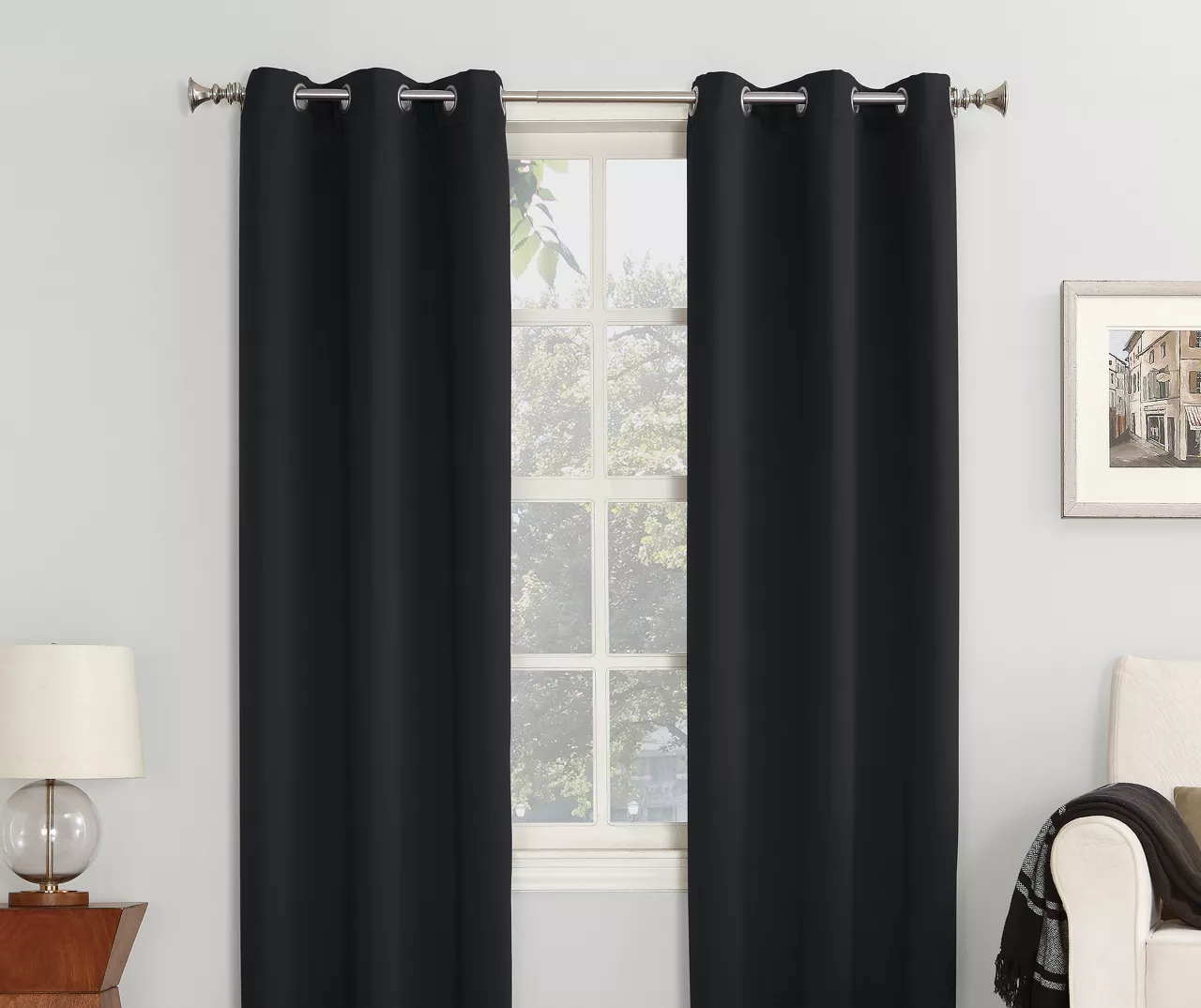Mariana Blackout Grommet Curtain Panel 4 Mariana Blackout Grommet Curtain Panel - Image 4