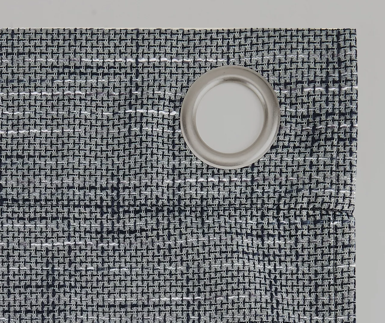 Wilbon Navy Denim Blackout Grommet Curtain Panel, (84") 8 Wilbon Navy Denim Blackout Grommet Curtain Panel, (84") - Image 8