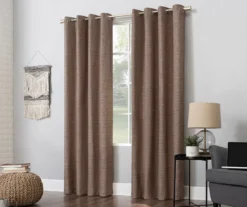 Wilbon Russet Linen Blackout Curtain Panel, (84") 13 Wilbon Russet Linen Blackout Curtain Panel, (84") -Cuisinart Store 810518492 4