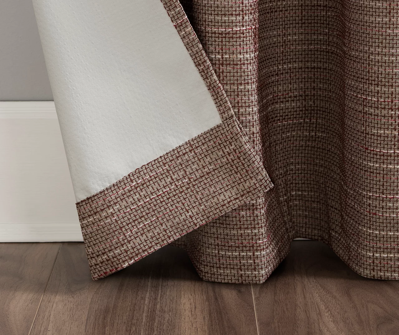 Wilbon Russet Linen Blackout Curtain Panel, (96") 6 Wilbon Russet Linen Blackout Curtain Panel, (96") - Image 6