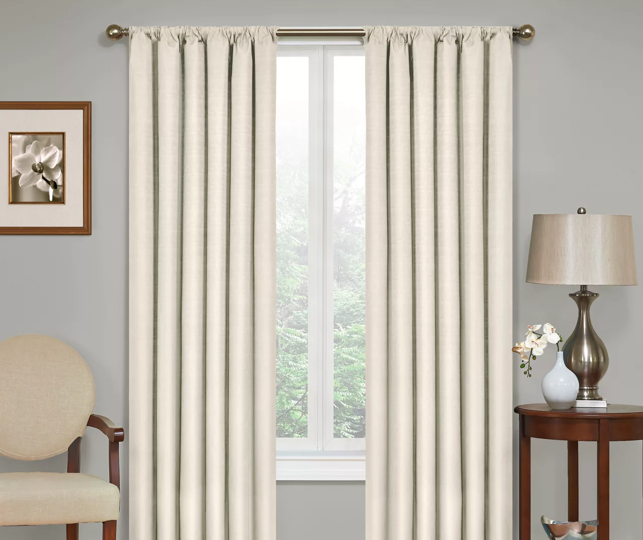 Eclipse Kendall Blackout Rod Pocket Curtain Panel 12 Eclipse Kendall Blackout Rod Pocket Curtain Panel - Image 12