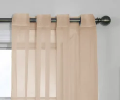 Curtain Fresh Latte Sheer Grommet Curtain Panel, (108") 8 Curtain Fresh Latte Sheer Grommet Curtain Panel, (108") -Cuisinart Store 810519496 810519498 810519495 810519546 810519509 3 4