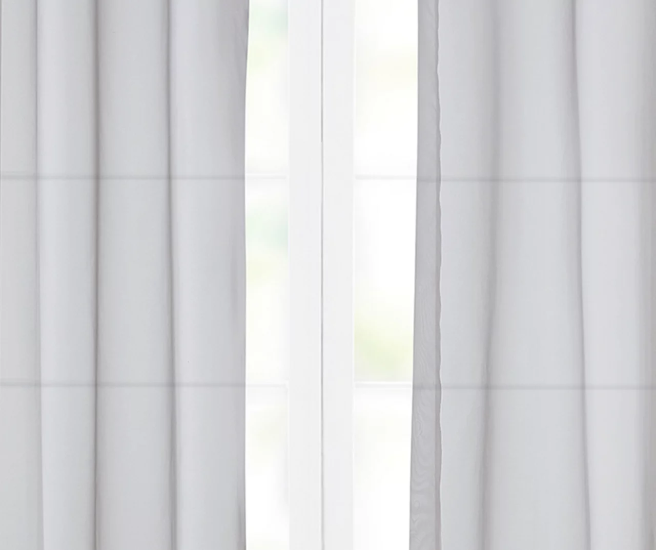 Curtain Fresh Light Gray Sheer Grommet Curtain Panel, (95") 4 Curtain Fresh Light Gray Sheer Grommet Curtain Panel, (95") - Image 4