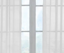 Curtain Fresh White Sheer Grommet Curtain Panel, (95") 8 Curtain Fresh White Sheer Grommet Curtain Panel, (95") -Cuisinart Store 810519504 810519497 810519506 810519499 810519507 3