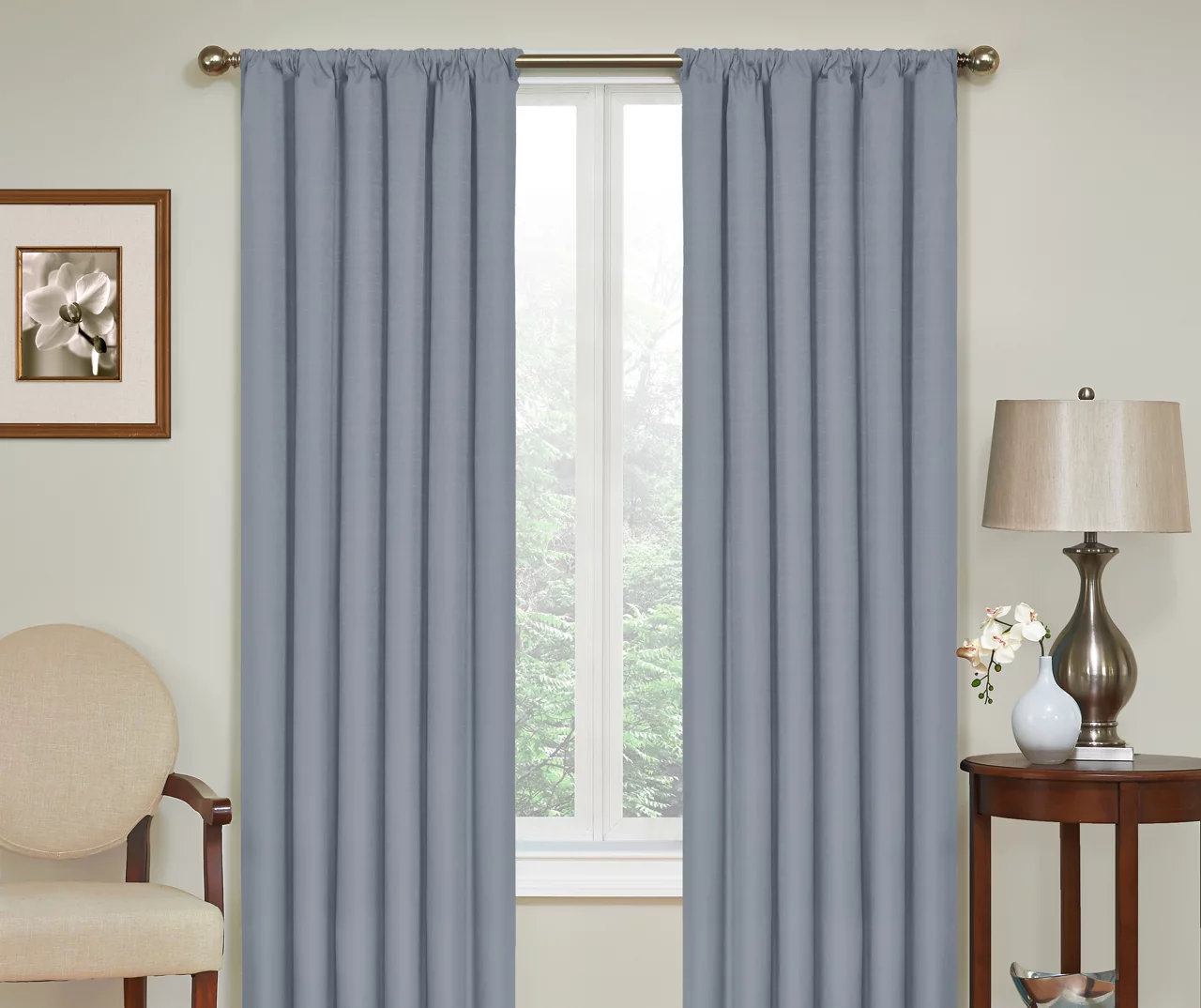 Eclipse Kendall Blackout Rod Pocket Curtain Panel 4 Eclipse Kendall Blackout Rod Pocket Curtain Panel - Image 4