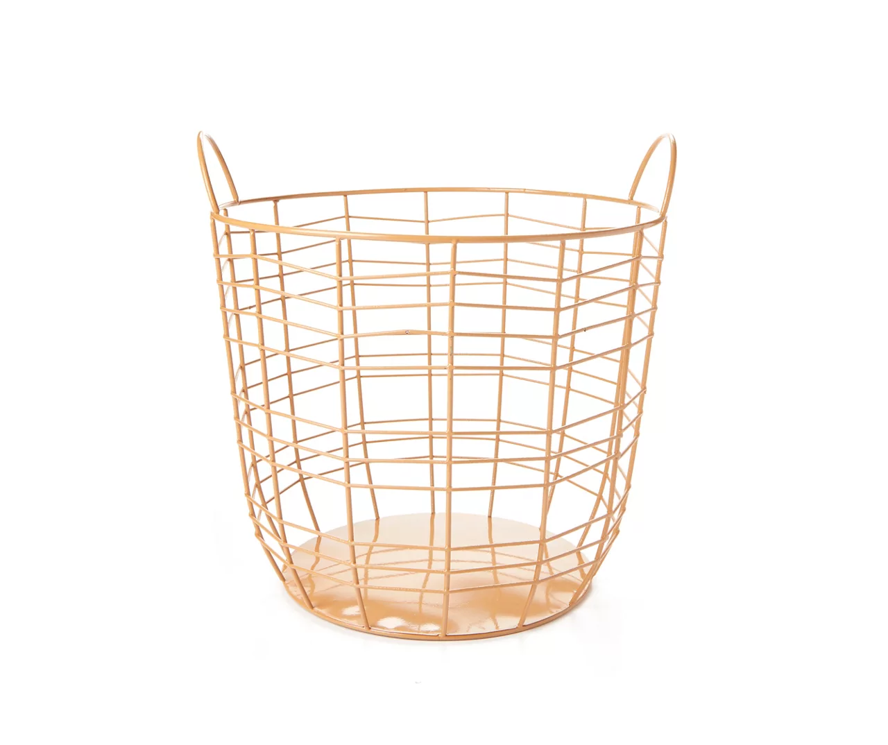 Tan Zig Zag Wire Storage Bin 1 Tan Zig Zag Wire Storage Bin