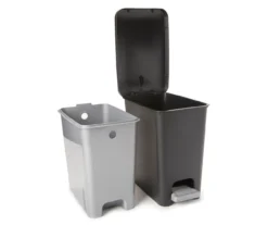 Black Step-On 2.7 Gallon Waste Can With Removable Liner -Cuisinart Store 810522755 2