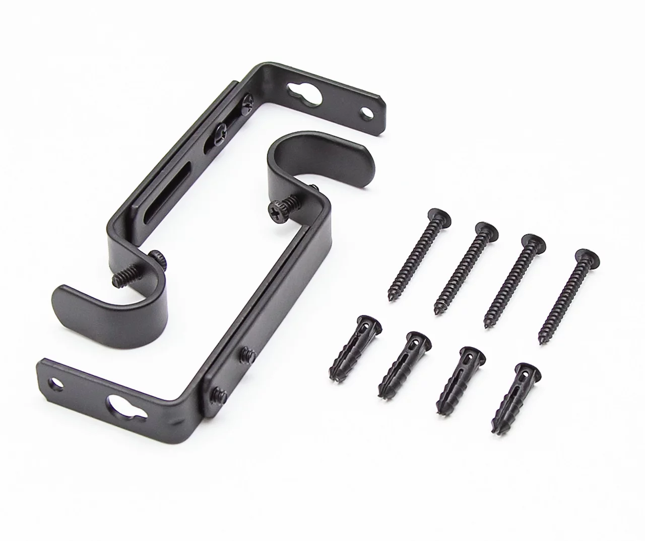 Legacy Black Adjustable Curtain Rod Brackets, 2-Pack 8 Legacy Black Adjustable Curtain Rod Brackets, 2-Pack - Image 8