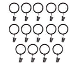 Legacy Brown & Black Curtain Rod Clip Rings, 14-Pack 6 Legacy Brown & Black Curtain Rod Clip Rings, 14-Pack -Cuisinart Store 810524293 3