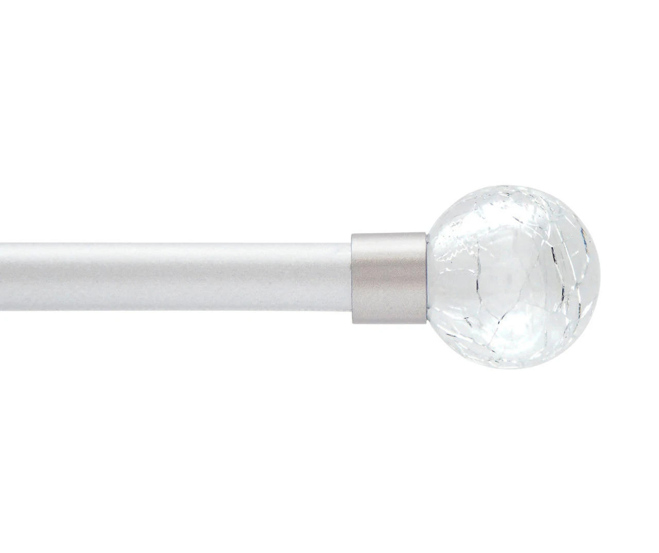 Aspen 0.5" Pewter Petite Café Curtain Rod, (28"-48") 1 Aspen 0.5" Pewter Petite Café Curtain Rod, (28"-48")