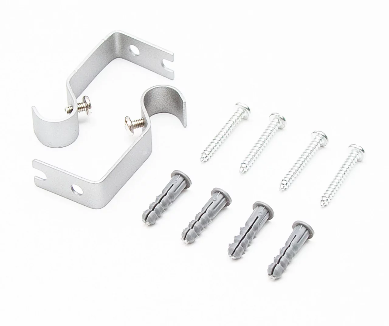 Aspen 0.5" Pewter Petite Café Curtain Rod, (28"-48") 2 Aspen 0.5" Pewter Petite Café Curtain Rod, (28"-48") - Image 2