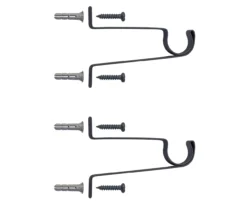 Lana Black 5/8" Ball-Finial Curtain Rod, (28"-48") 5 Lana Black 5/8" Ball-Finial Curtain Rod, (28"-48") -Cuisinart Store 810524304 3