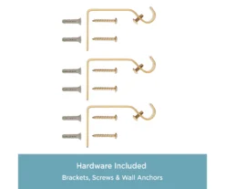 River Burnished Brass 5/8" Steel Decorative Curtain Rod, (36" - 66") 8 River Burnished Brass 5/8" Steel Decorative Curtain Rod, (36" - 66") -Cuisinart Store 810524305 4