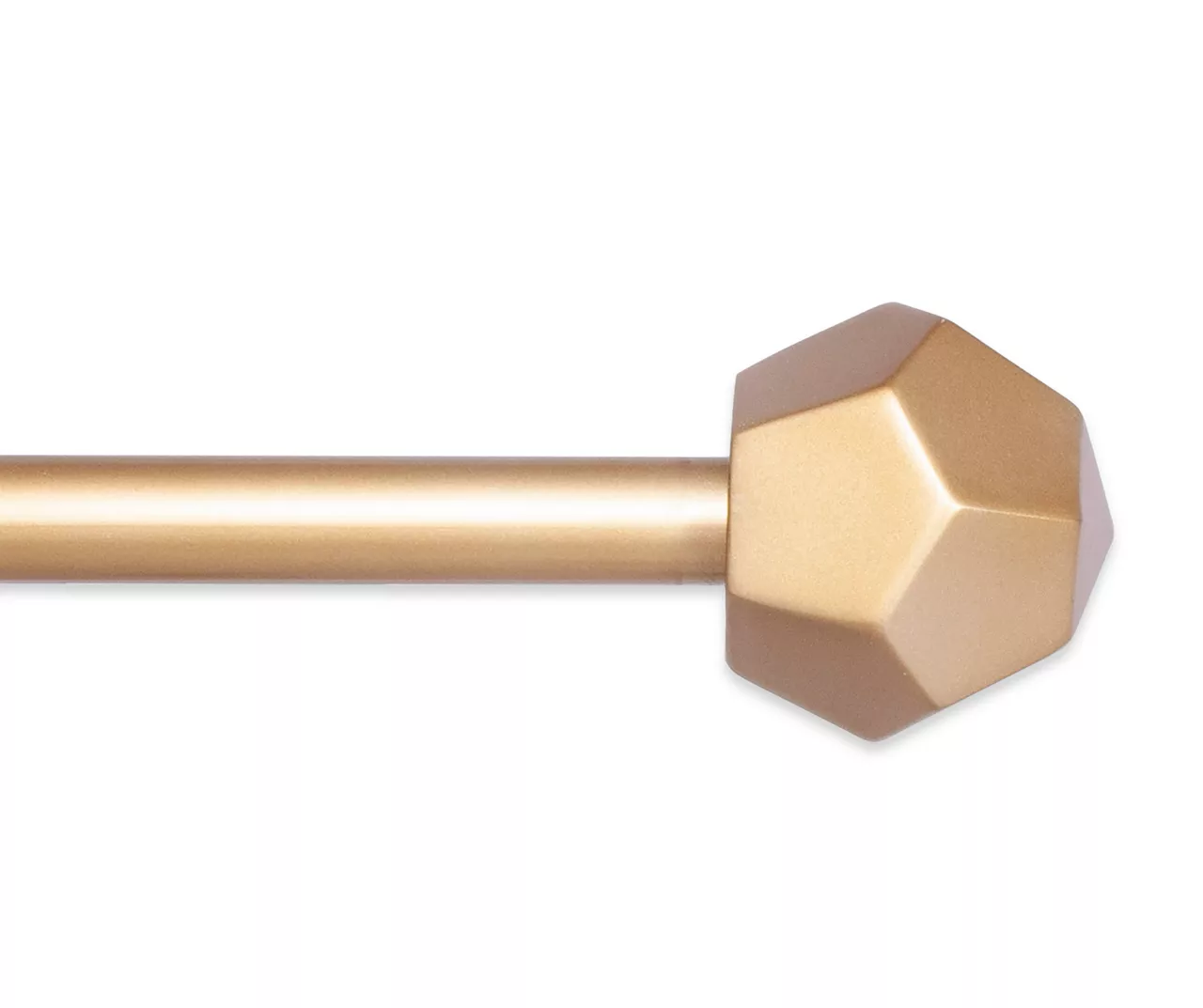 River Burnished Brass 5/8" Steel Decorative Curtain Rod, (36" - 66") 1 River Burnished Brass 5/8" Steel Decorative Curtain Rod, (36" - 66")