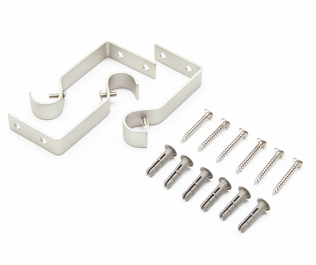 Cersei Brushed Nickel 5/8" Steel Decorative Curtain Rod, (66" - 120") 2 Cersei Brushed Nickel 5/8" Steel Decorative Curtain Rod, (66" - 120") - Image 2