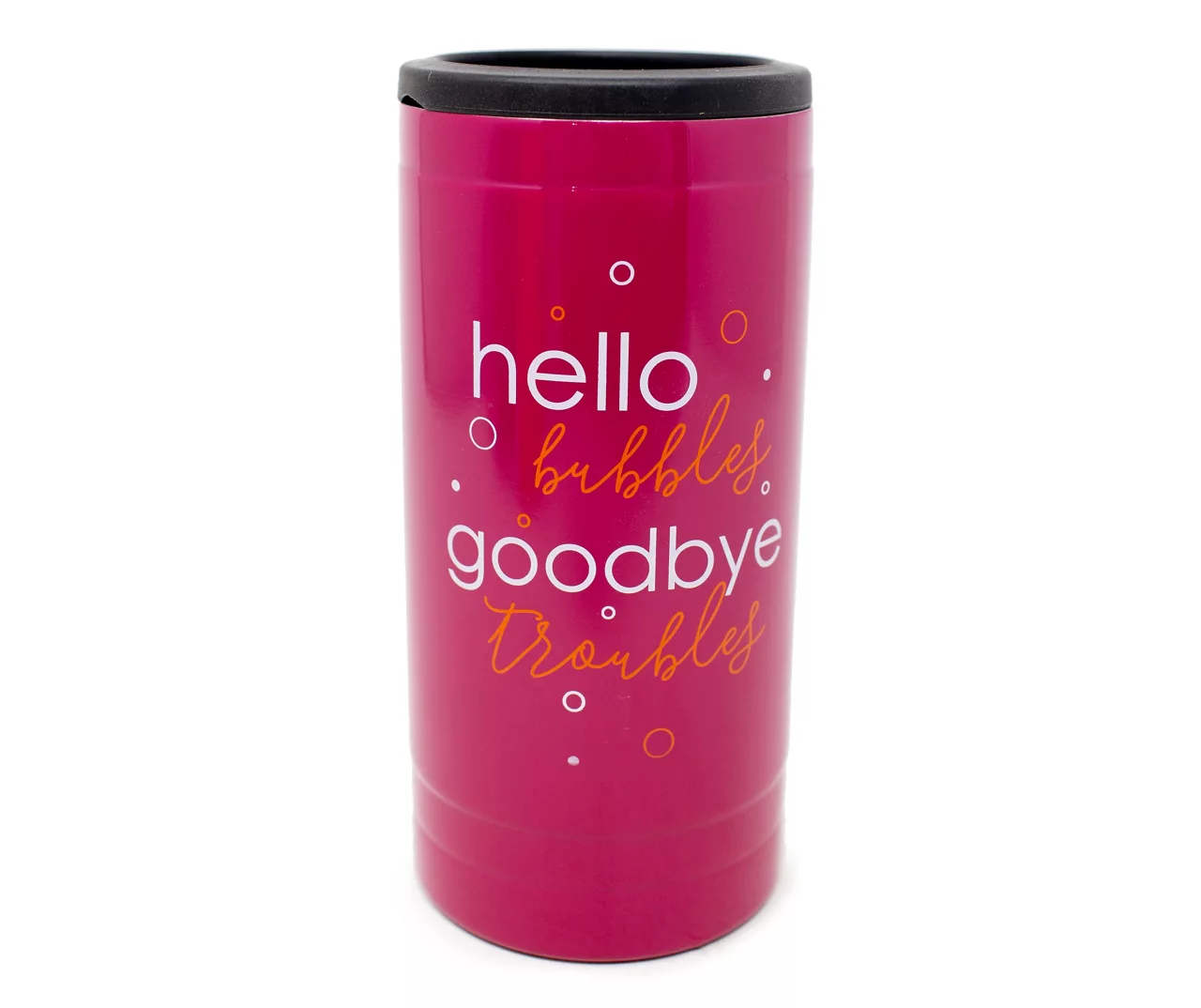 "Hello Bubbles" Stainless Steel 12 Oz. Can Cozy 1 "Hello Bubbles" Stainless Steel 12 Oz. Can Cozy