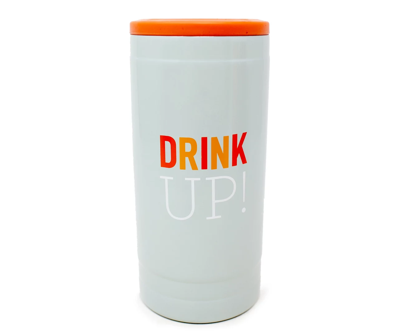 "Drink Up" Stainless Steel 12 Oz. Can Cozy 1 "Drink Up" Stainless Steel 12 Oz. Can Cozy