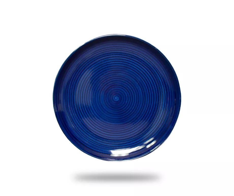 Evolution Hand Painted Navy 20-Piece Dinnerware Set 4 Evolution Hand Painted Navy 20-Piece Dinnerware Set - Image 4