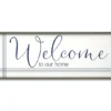 "Welcome" Framed Wall Art